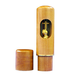 대추목 십자가 기도 도장 6푼(18mm)